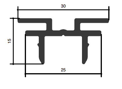 Aluminium gevelbekleding - Koppelprofiel